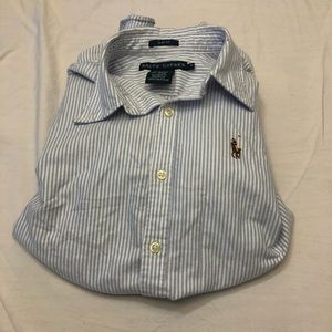 RALPH LAUREN slim fit button down. Size 4